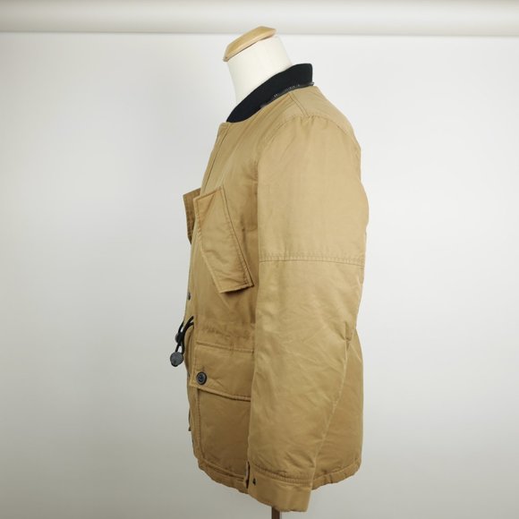 BANANA REPUBLIC Tan brown full zip coat insulated - Picture 6 of 12